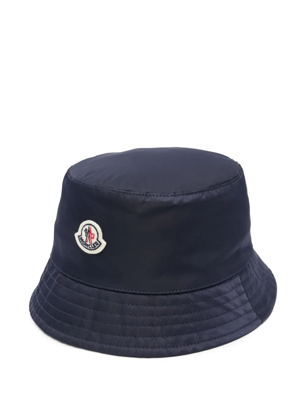 Moncler Enfant Chapéu bucket com patch de logo | Azul | Image 1