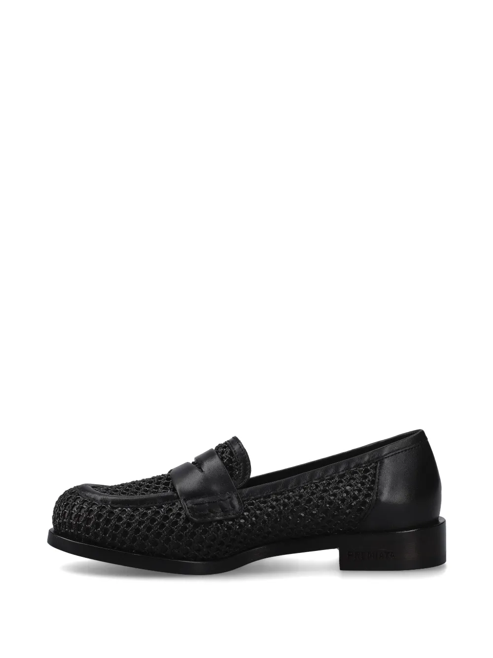 Premiata Loafers met geperforeerde details Zwart