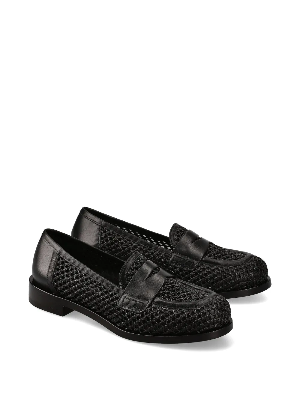 Premiata Loafers met geperforeerde details Zwart