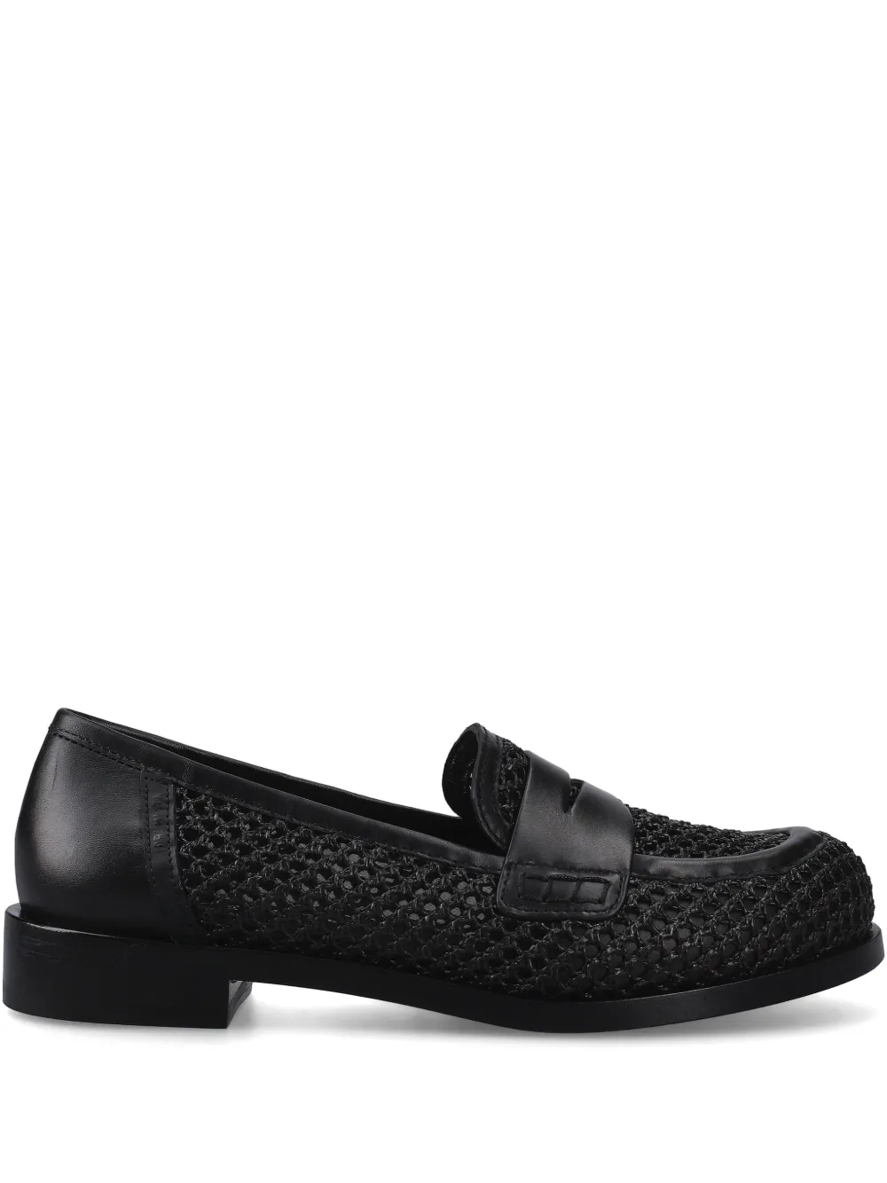 Premiata perforated-detailing loafers Black