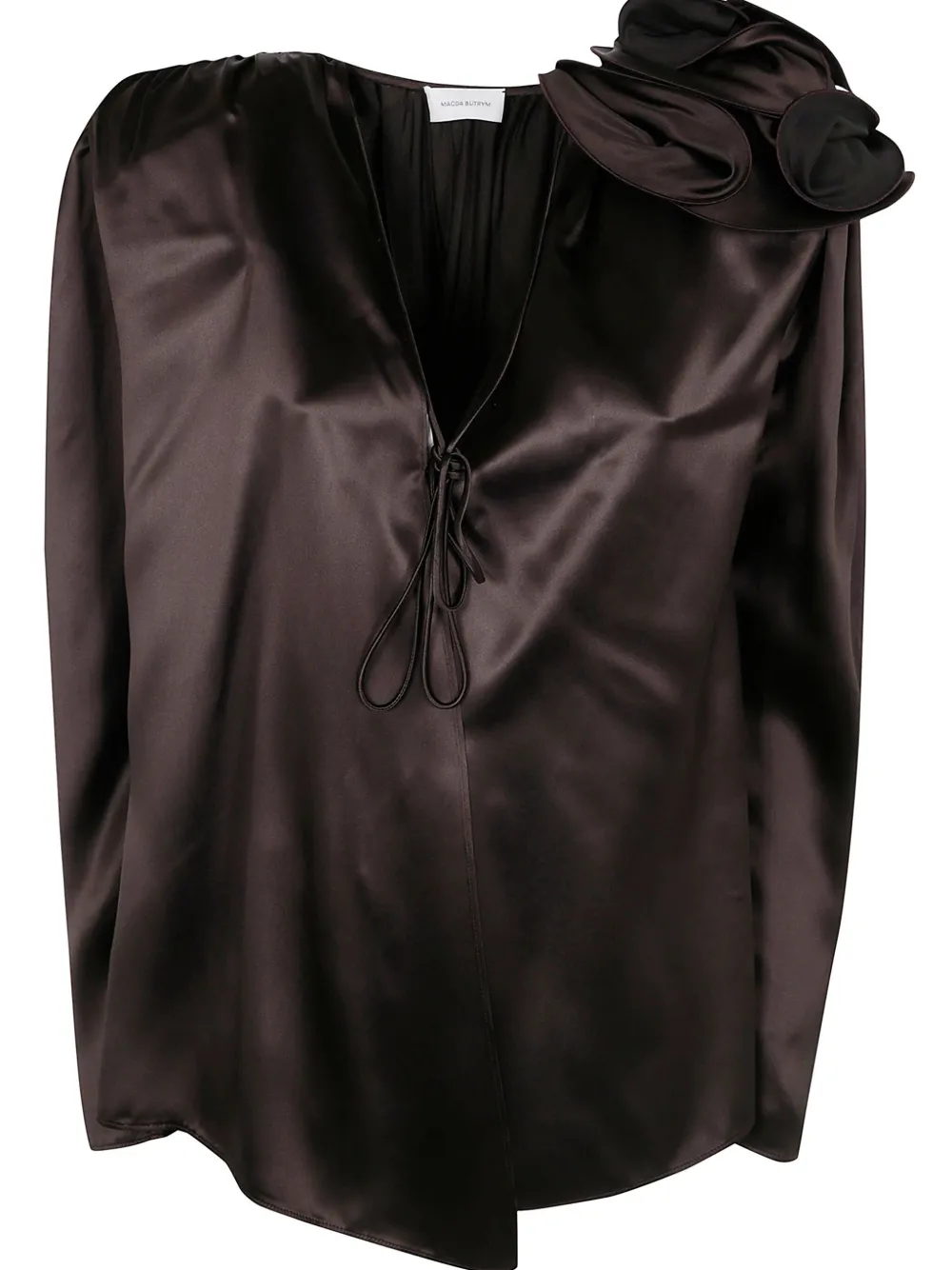 Magda Butrym Flower-detailing Top In Brown