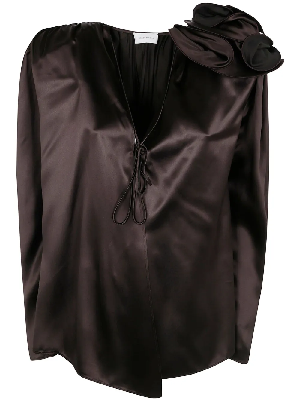 Magda Butrym flower-detailing top | Brown | Image 1