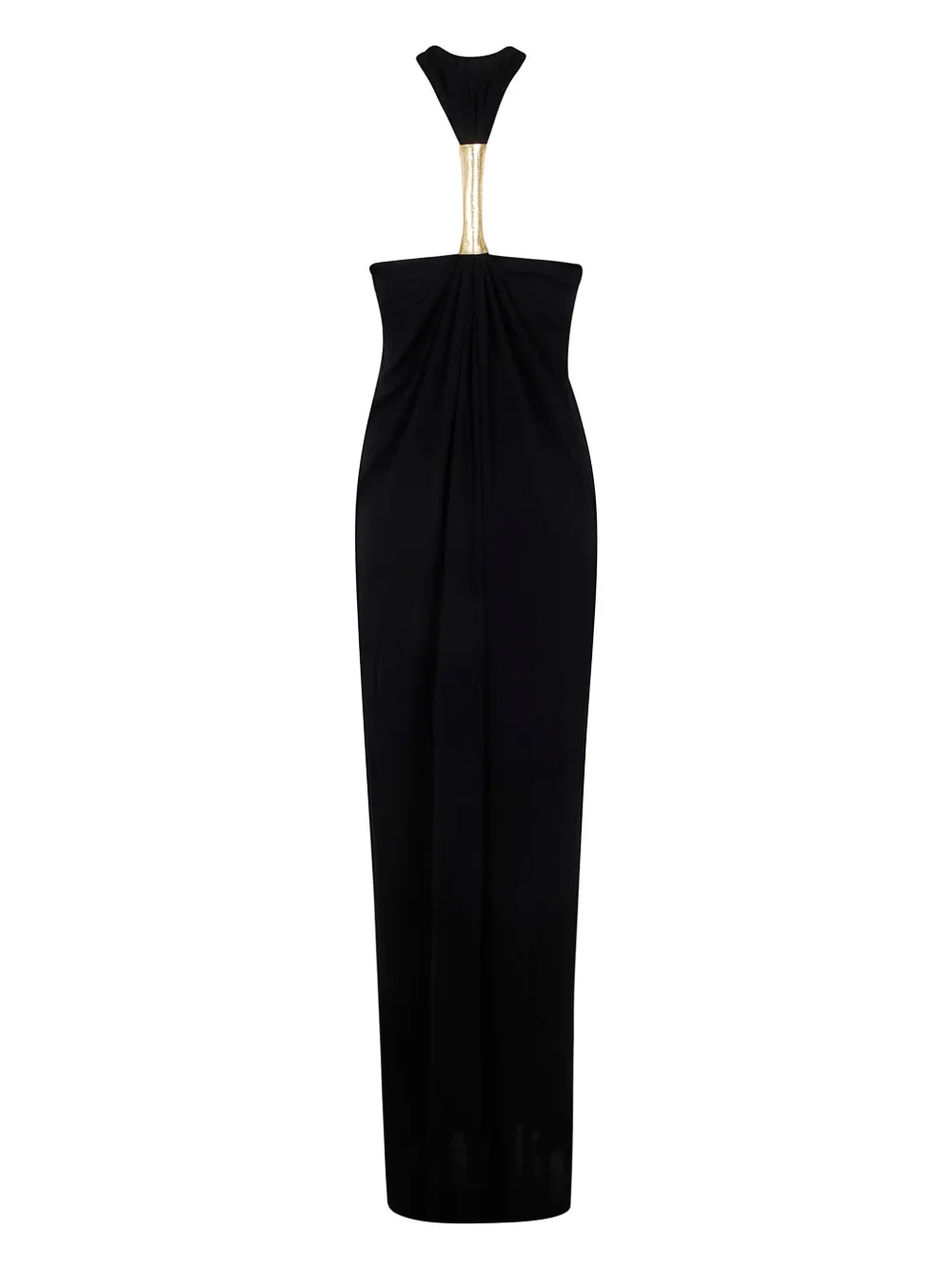 TOM FORD halterneck midi dress - Zwart