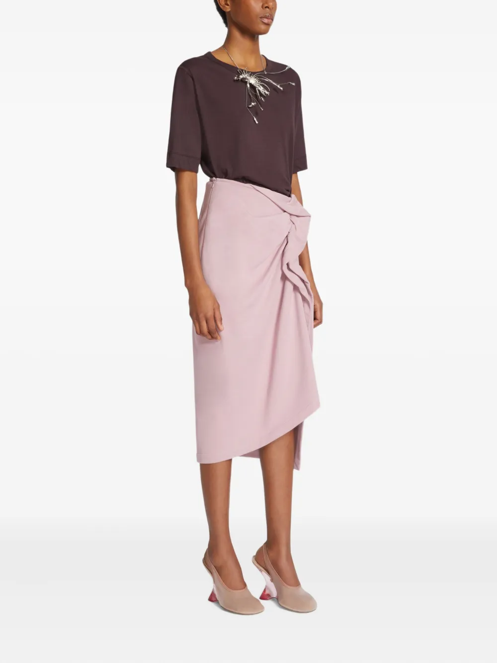 DRIES VAN NOTEN Katoenen T-shirt Paars