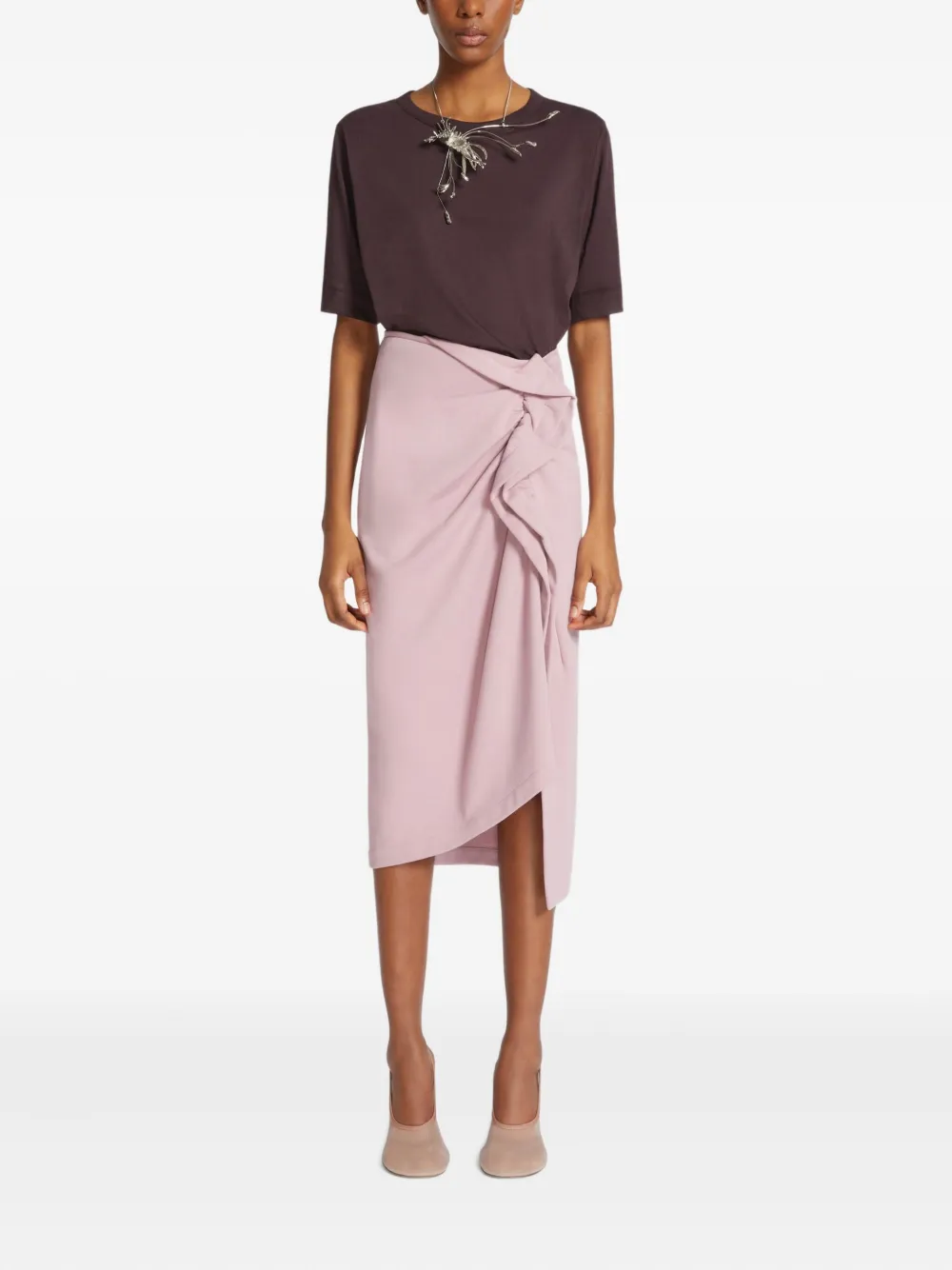 DRIES VAN NOTEN Katoenen T-shirt Paars