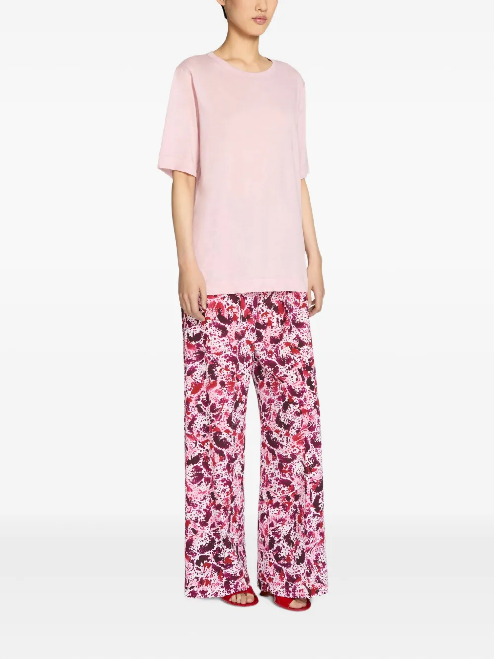 DRIES VAN NOTEN Katoenen T-shirt Roze