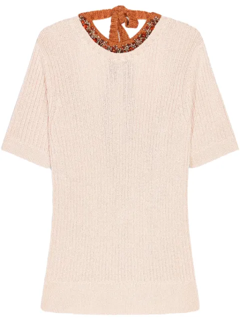 DRIES VAN NOTEN embroidered T-shirt 