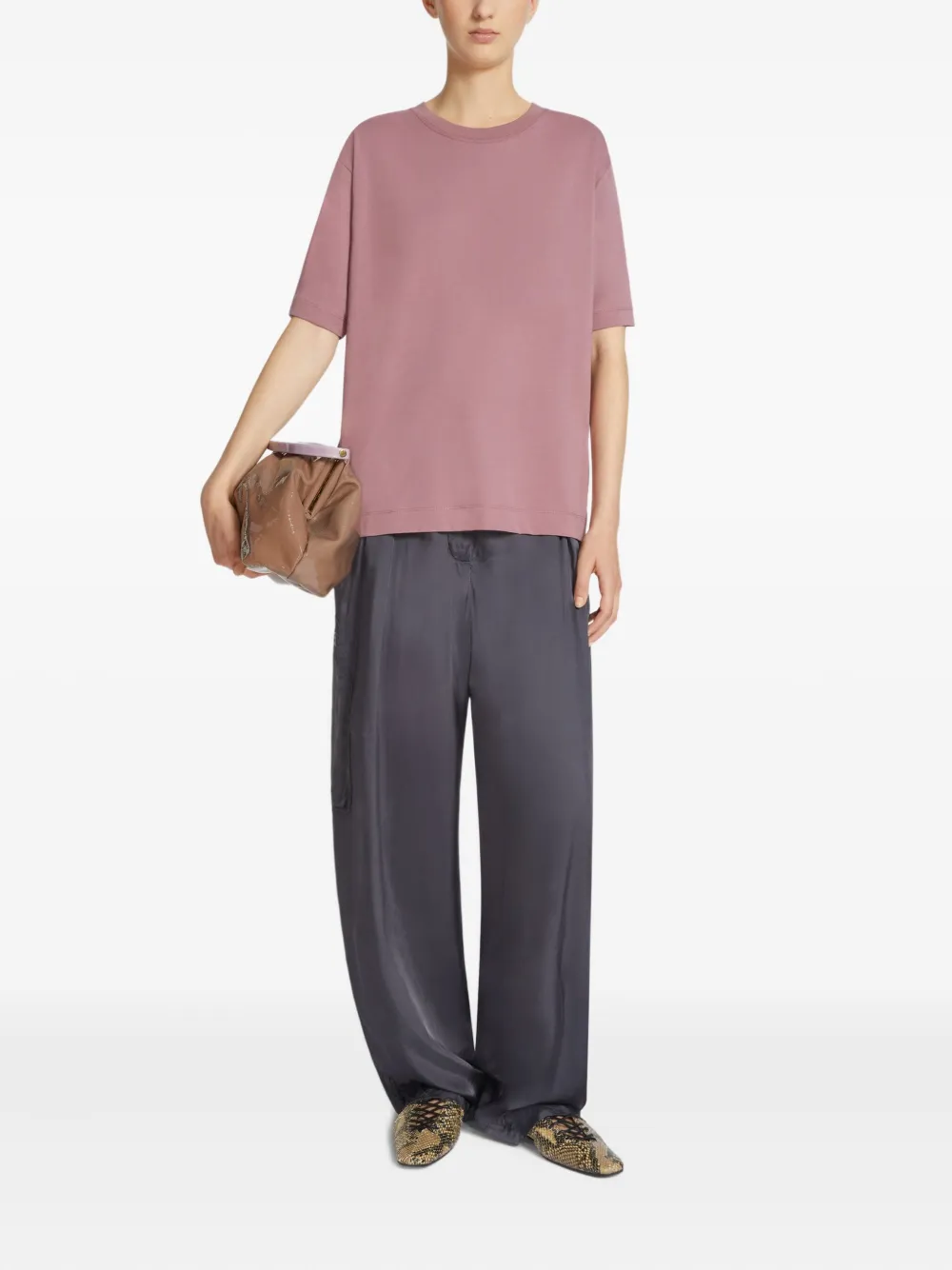 DRIES VAN NOTEN cotton T-shirt - Roze