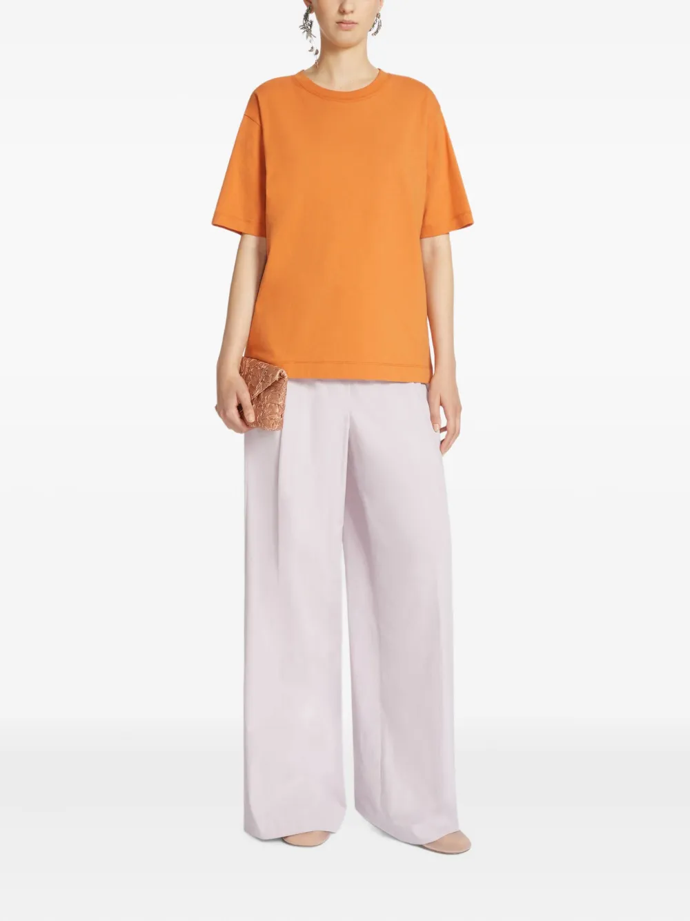 DRIES VAN NOTEN cotton T-shirt - Oranje