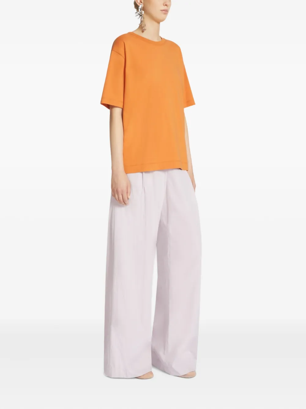 DRIES VAN NOTEN Katoenen T-shirt Oranje