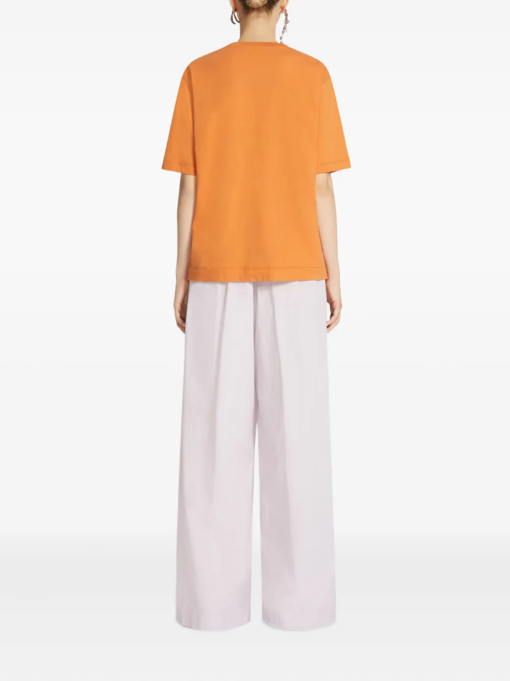 DRIES VAN NOTEN Katoenen T-shirt Oranje