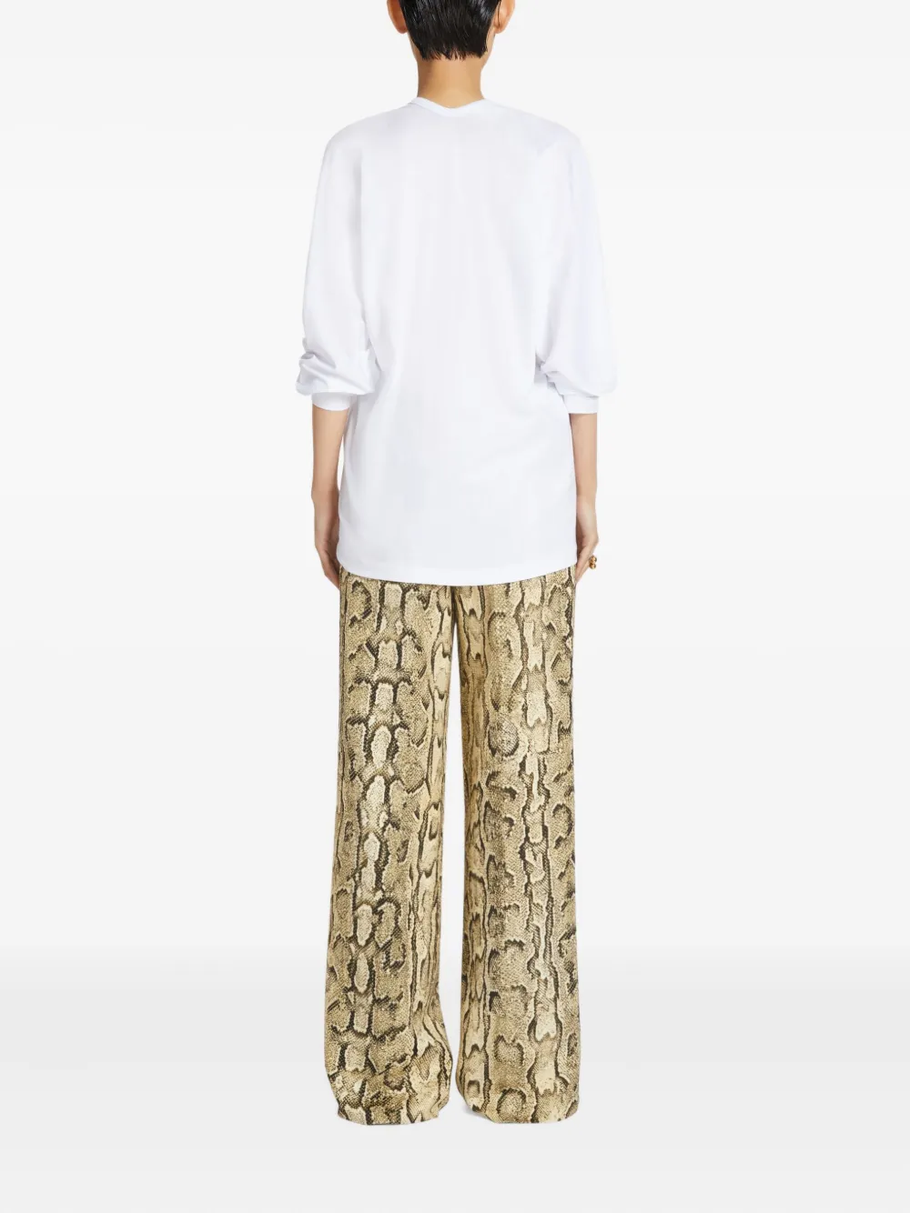 Shop Dries Van Noten Cotton T-shirt In White