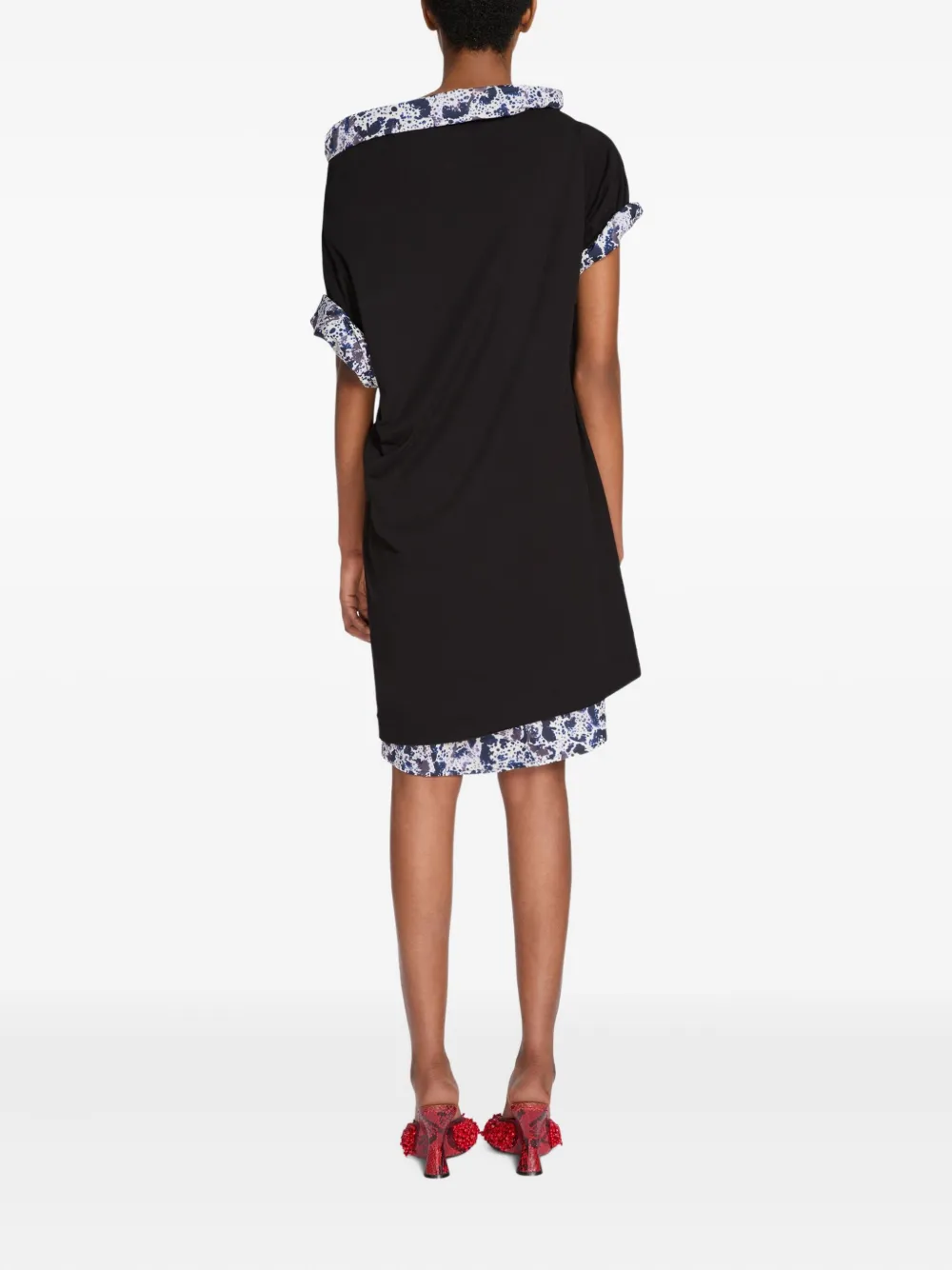 DRIES VAN NOTEN Gelaagde mini-jurk Zwart