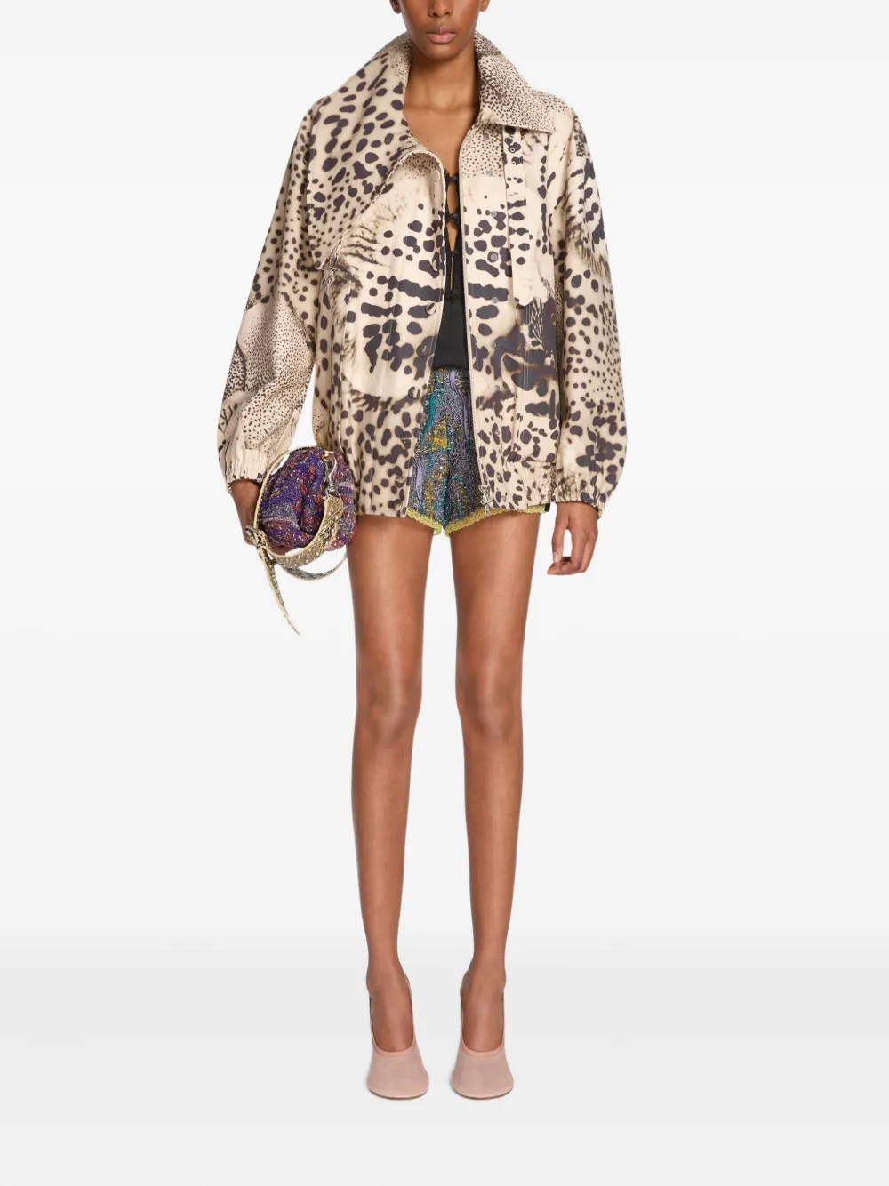 DRIES VAN NOTEN abstract-pattern print jacket | Varsity Jackets | Image 2