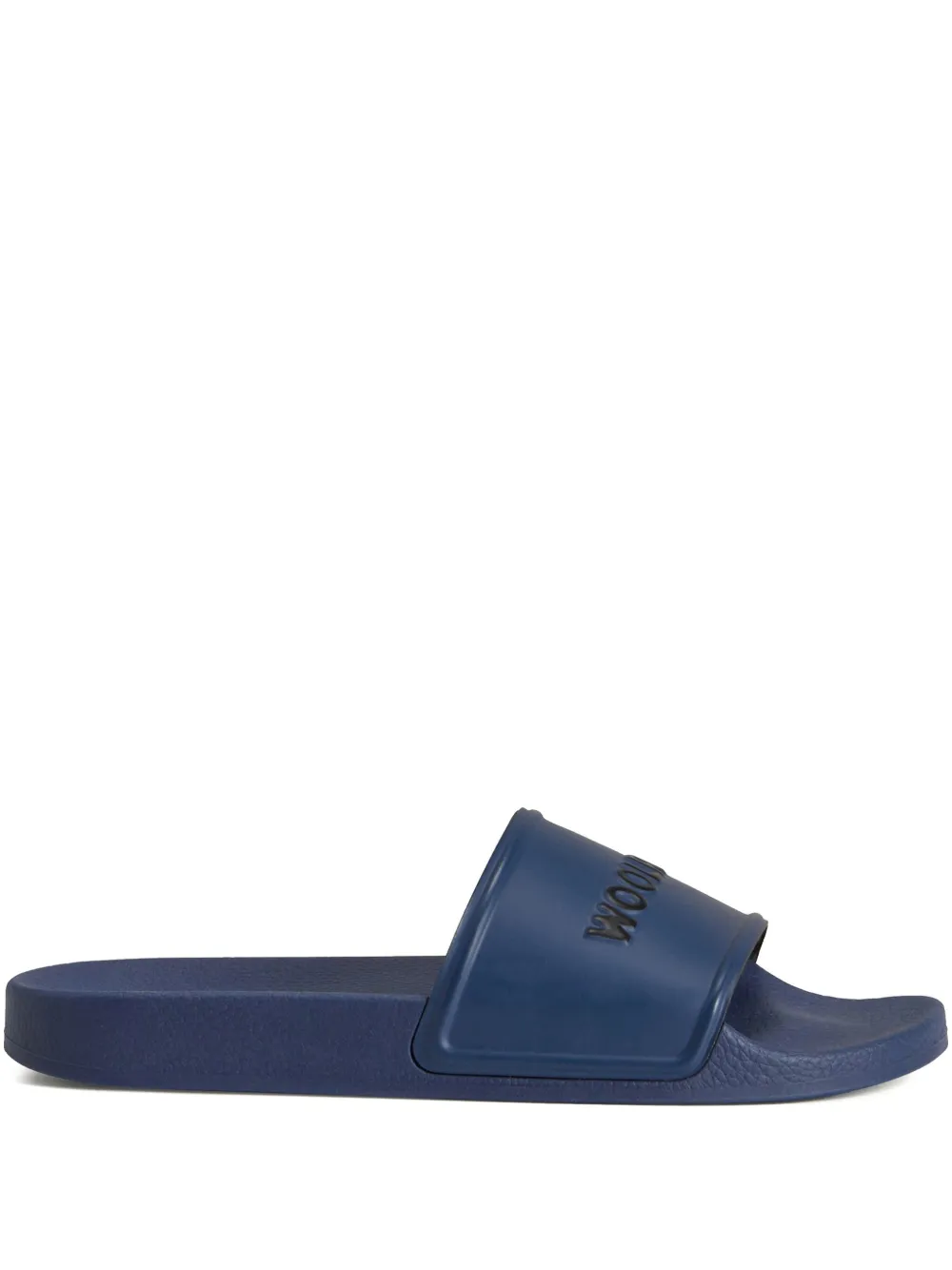 Woolrich logo-embossed slides Blue