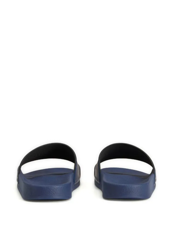 Woolrich logo-embossed Slides | Blue | FARFETCH JO