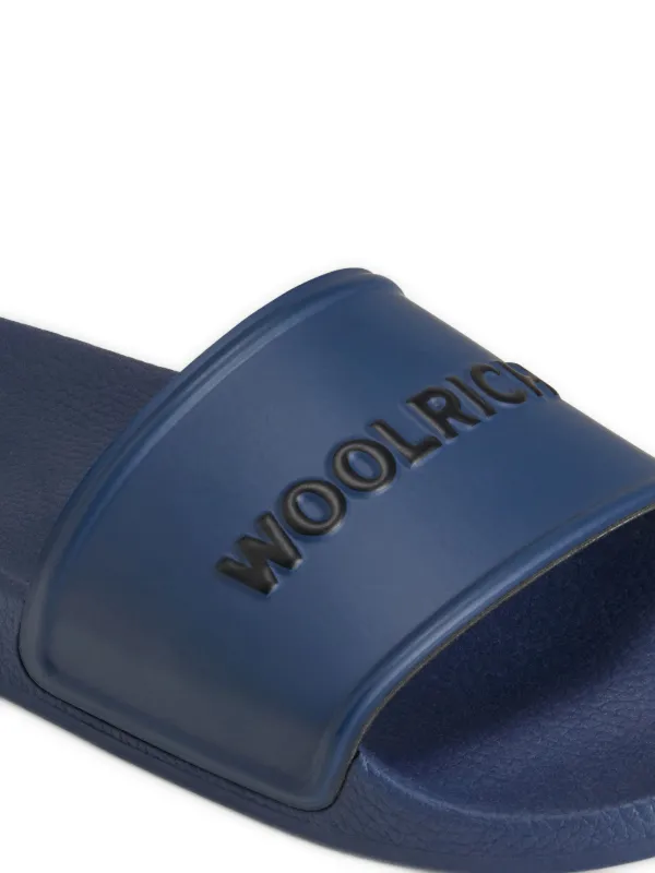【送料&関税込】Woolrich Slide Sandal With Logo Woolrich logo-embossed Slides | Blue | FARFETCH JO