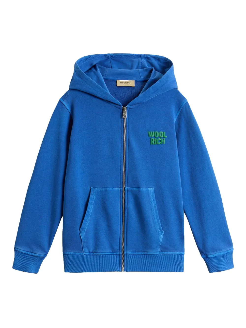 Woolrich Felpa in cotone con cappuccio e zip | blu | Image 1