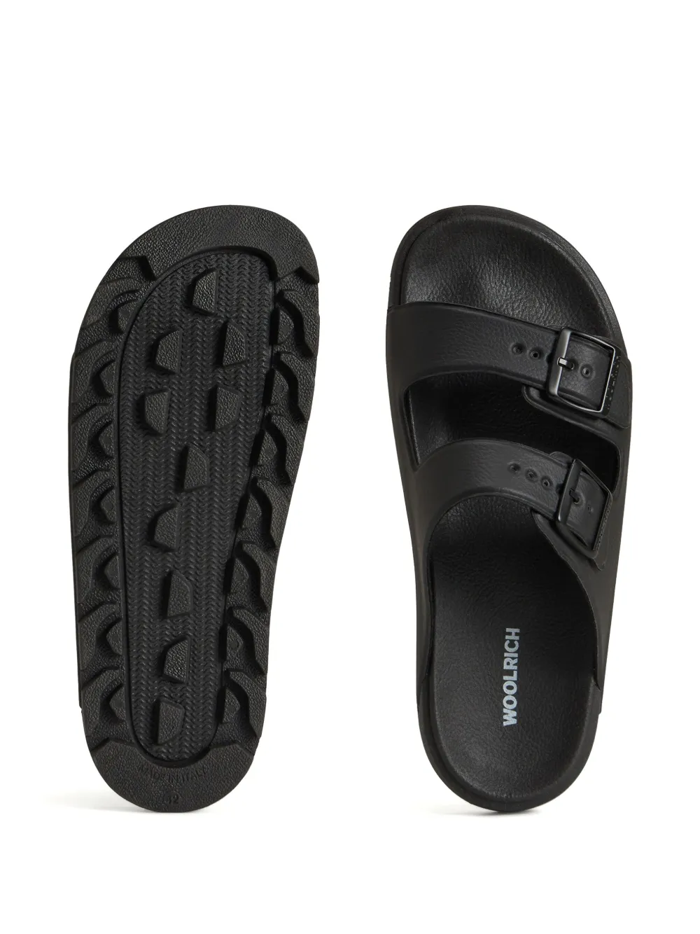 Woolrich double-buckle slides Black