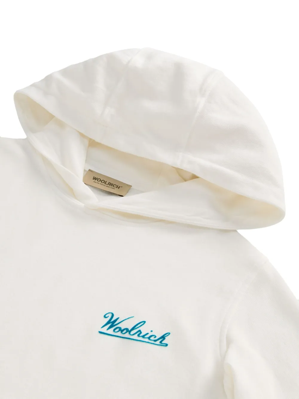 Woolrich Hoodie met logo Wit
