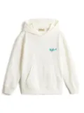 Woolrich flocked-logo hoodie - White