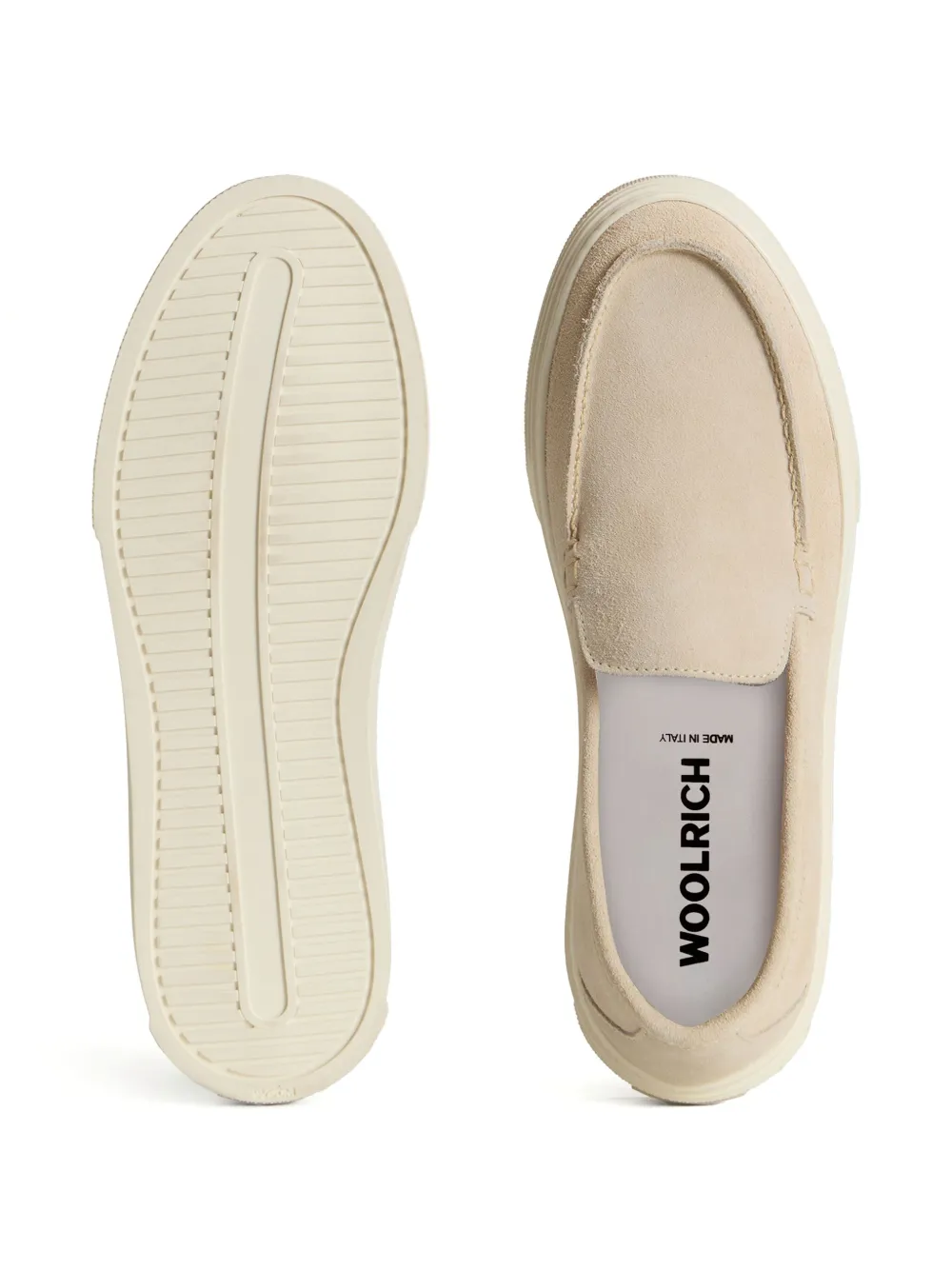 Woolrich leather loafers Neutrals