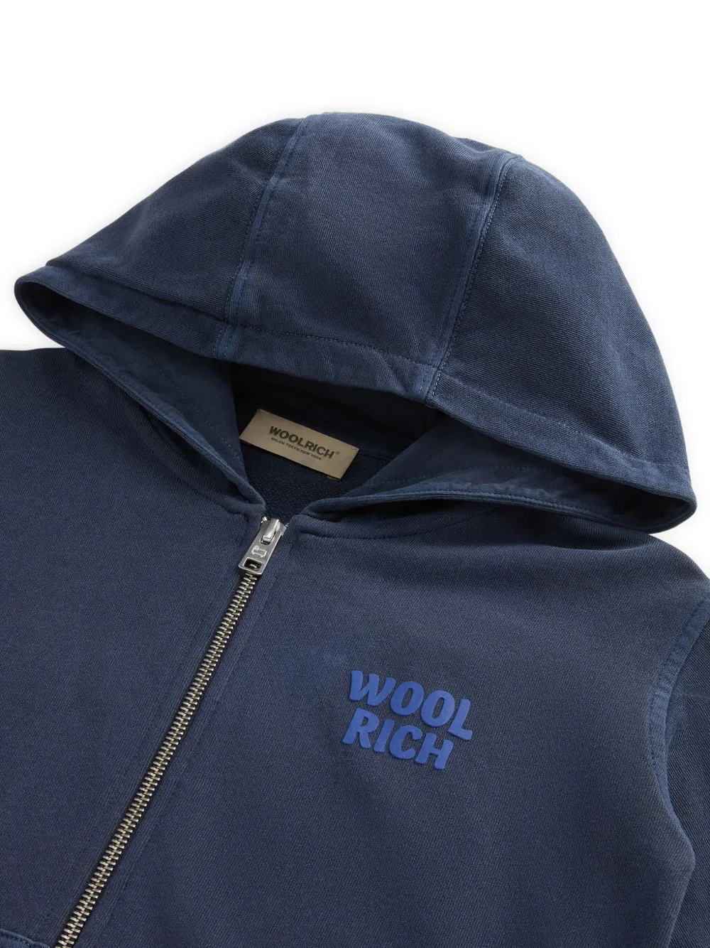 Woolrich Hoodie met rits Blauw