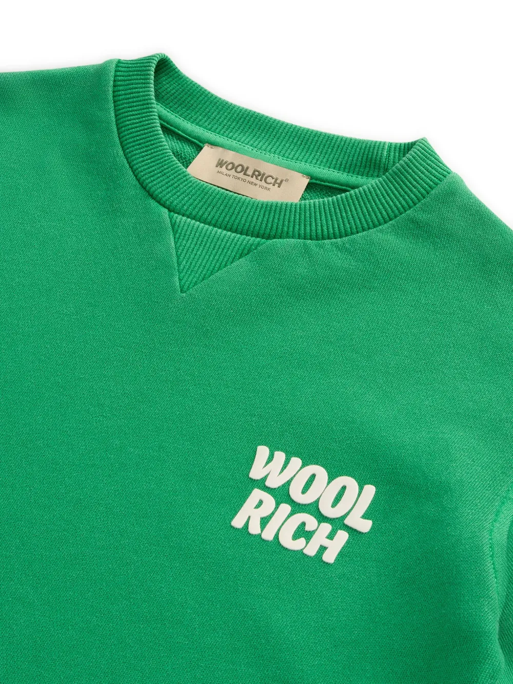 Woolrich Sweater met ronde hals Groen