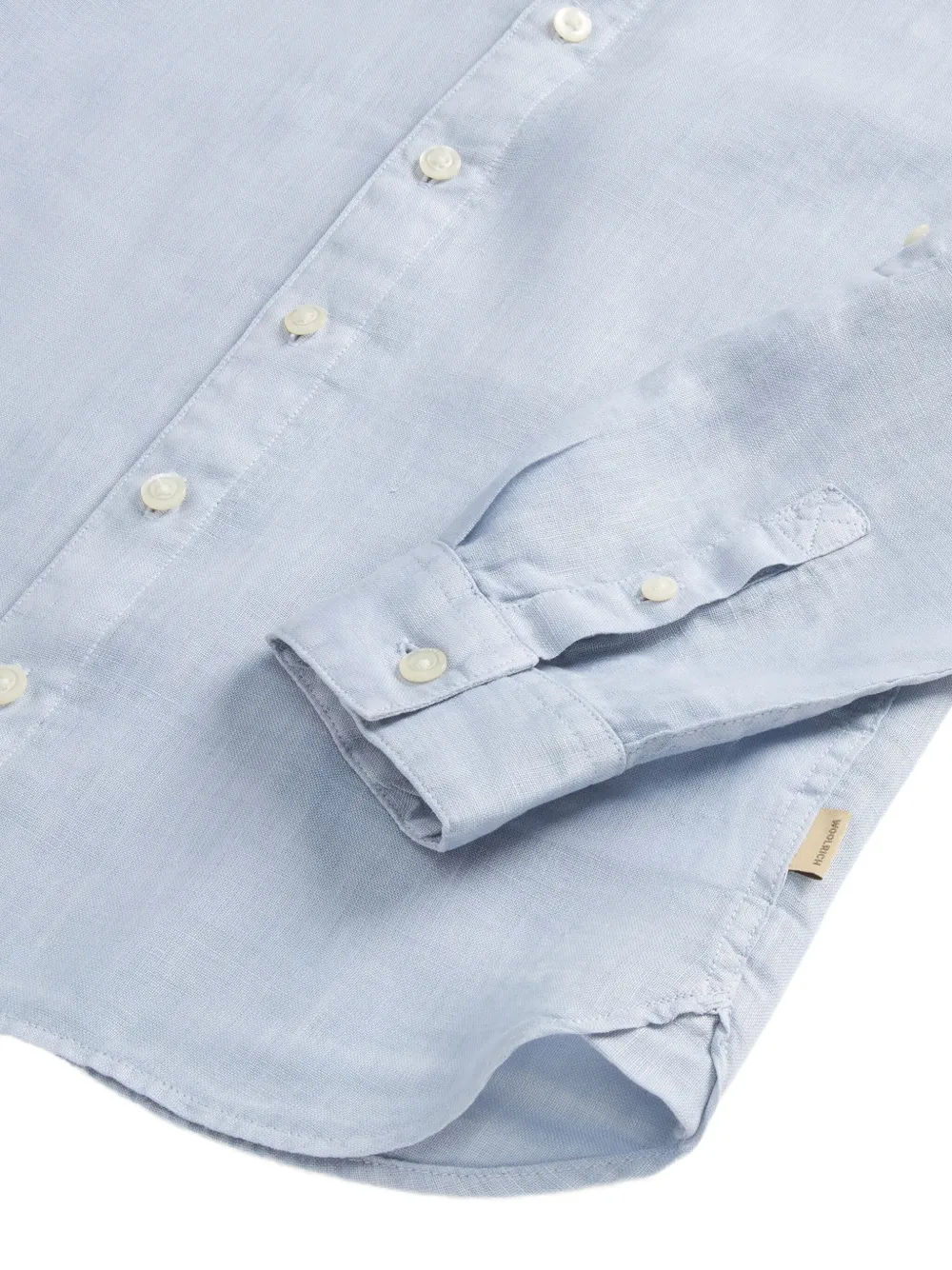 Woolrich Shirt met bandkraag Blauw