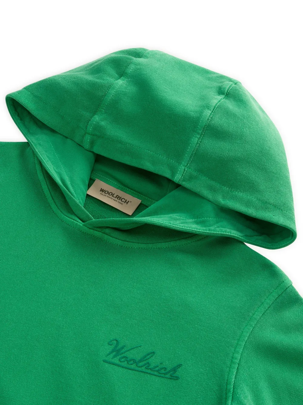 Woolrich Hoodie met logo Groen