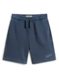 Woolrich logo-embroidered track shorts - Blue