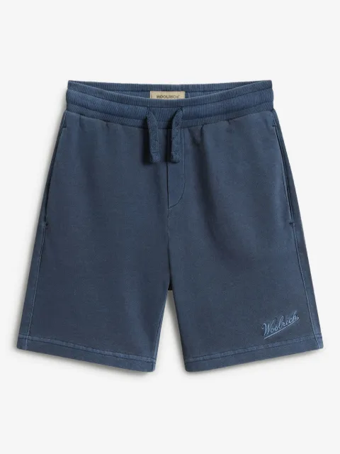 Woolrich Kids logo-embroidered track shorts