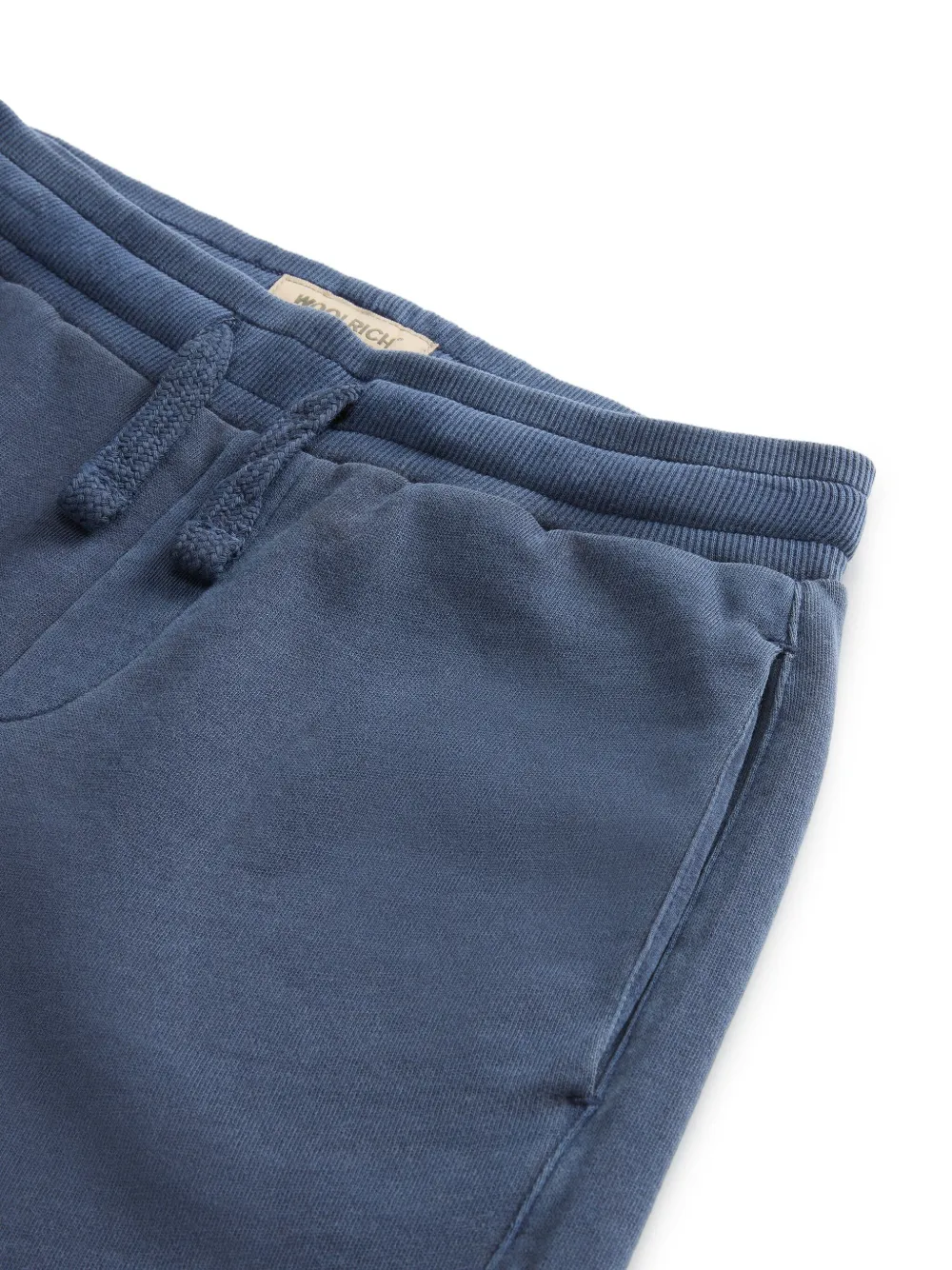 Woolrich Trainingsshorts met geborduurd logo Blauw