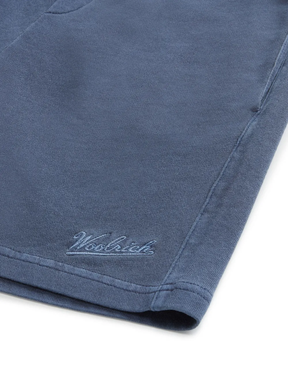 Woolrich Trainingsshorts met geborduurd logo Blauw