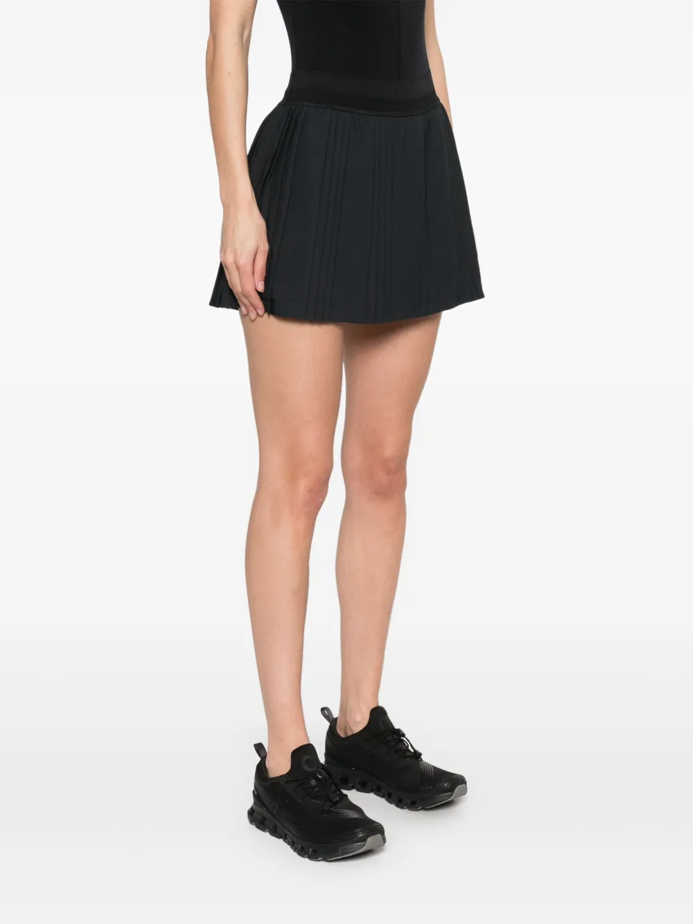 Nike Dri-FIT geplooide tennisskorts Zwart
