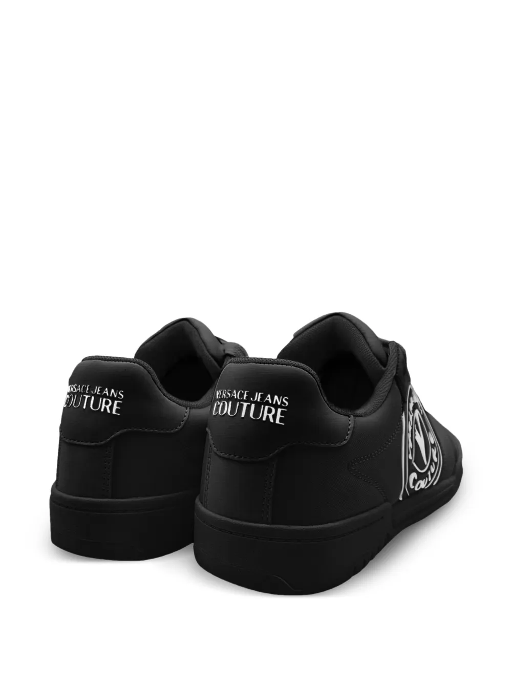 Versace Jeans Couture Sneakers met logoprint Zwart