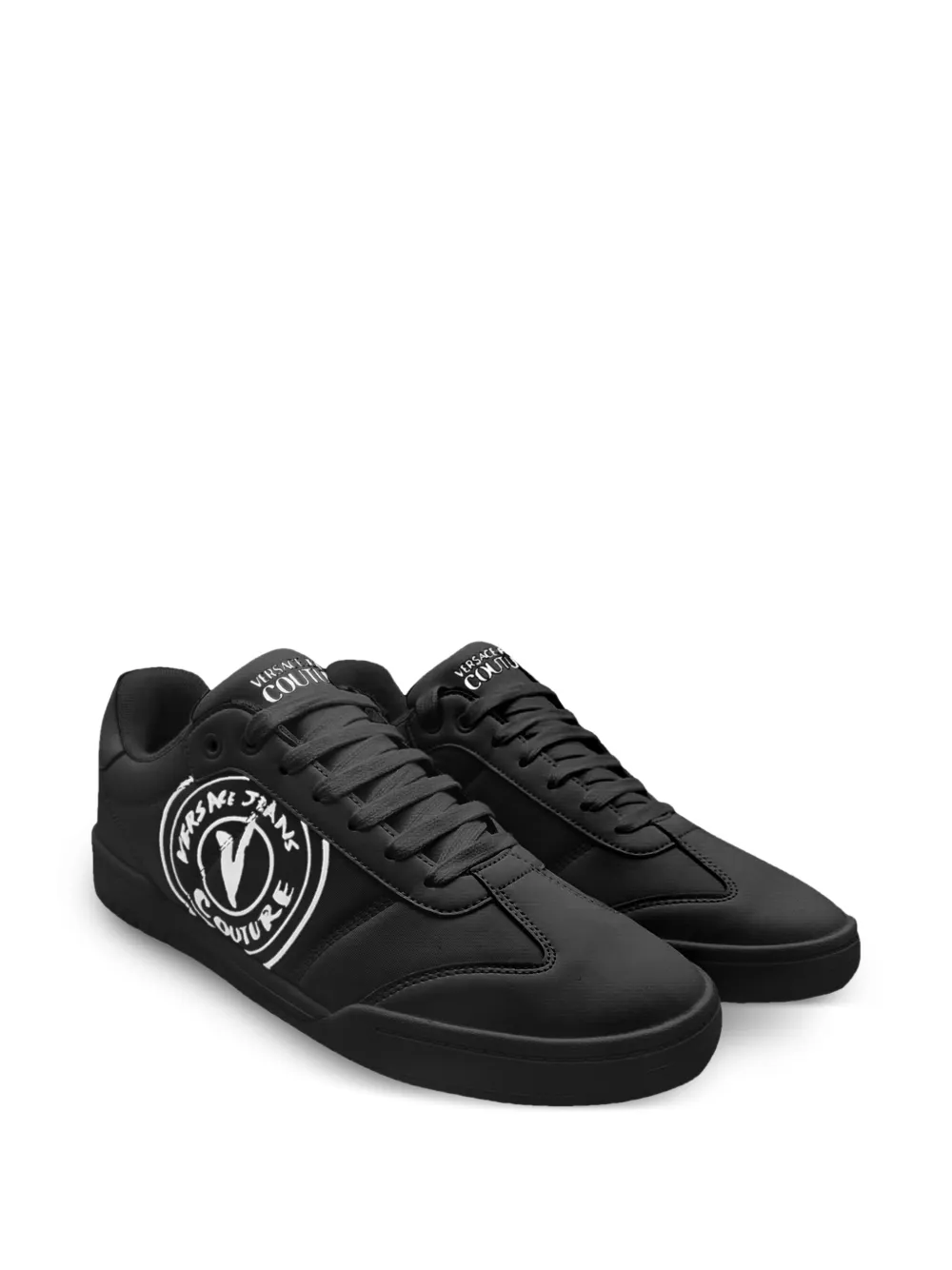 Versace Jeans Couture Sneakers met logoprint - Zwart