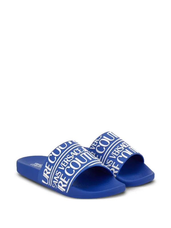 ★VERSACE★ロゴスライド Logo Sliders Black,Print | VERSACE US