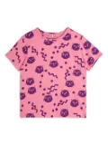 Mini Rodini Squiggly Cats-print T-shirt - Pink