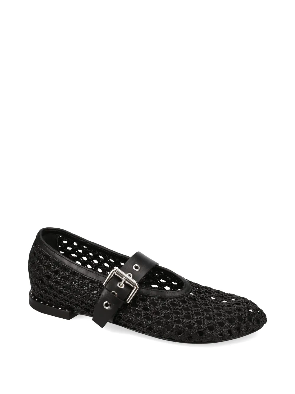 Premiata interwoven ballet flats Black