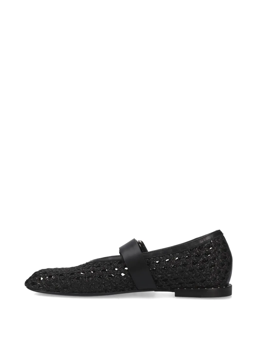 Premiata interwoven ballet flats Black