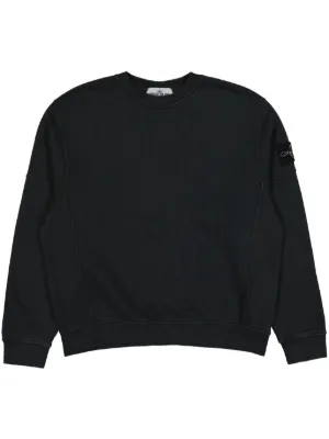 【Stone 】スウェットシャツ/セーター - 黒 STONE ISLAND】ストーンアイランド定番人気「スウェット