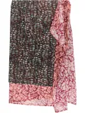 DRIES VAN NOTEN layered midi skirt - Green