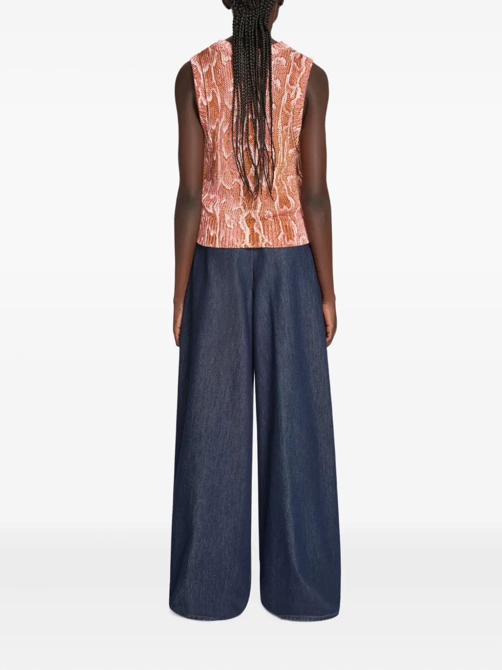 DRIES VAN NOTEN SNAKE-PRINT TOP