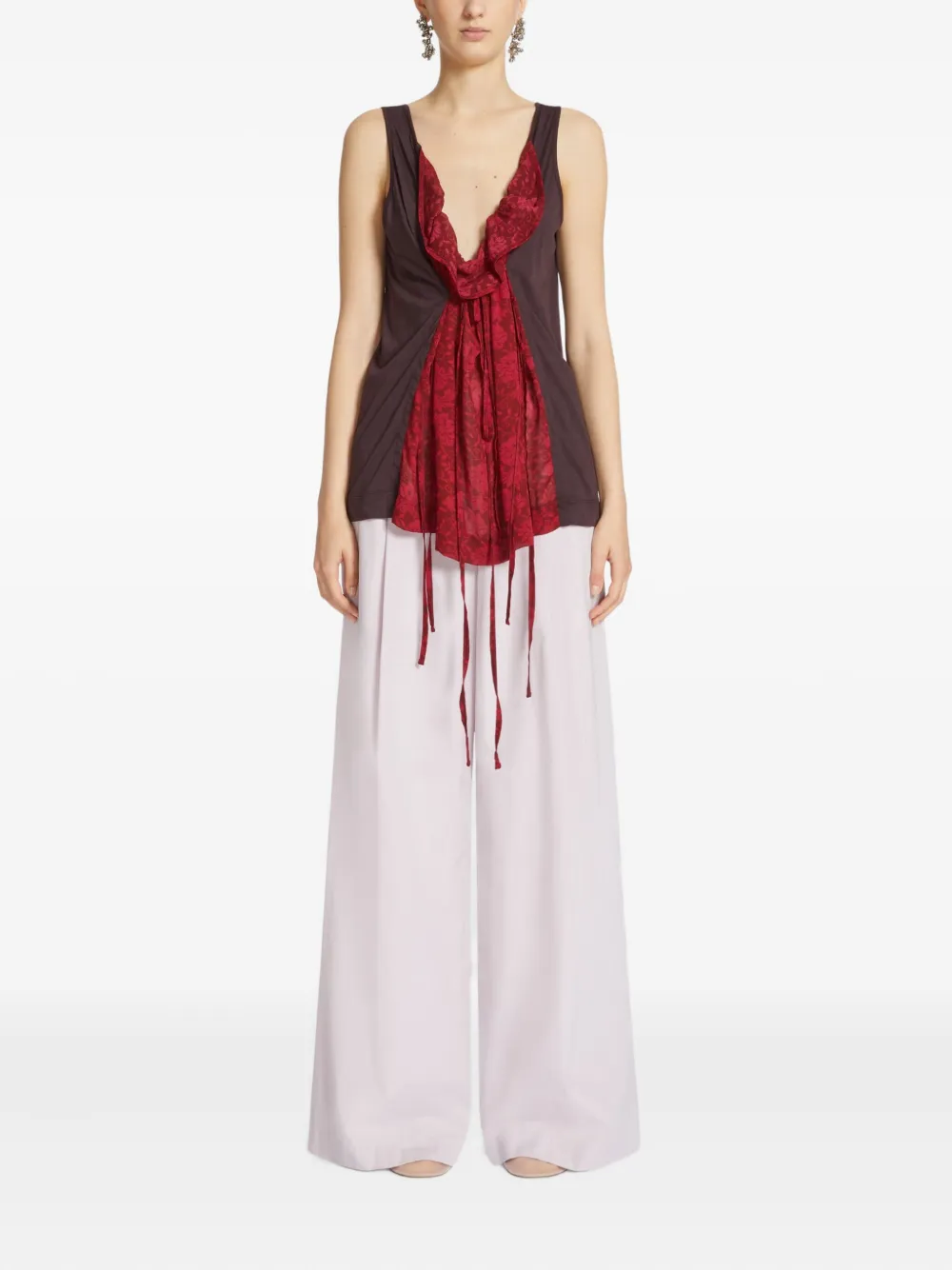 Image 2 of DRIES VAN NOTEN layered top