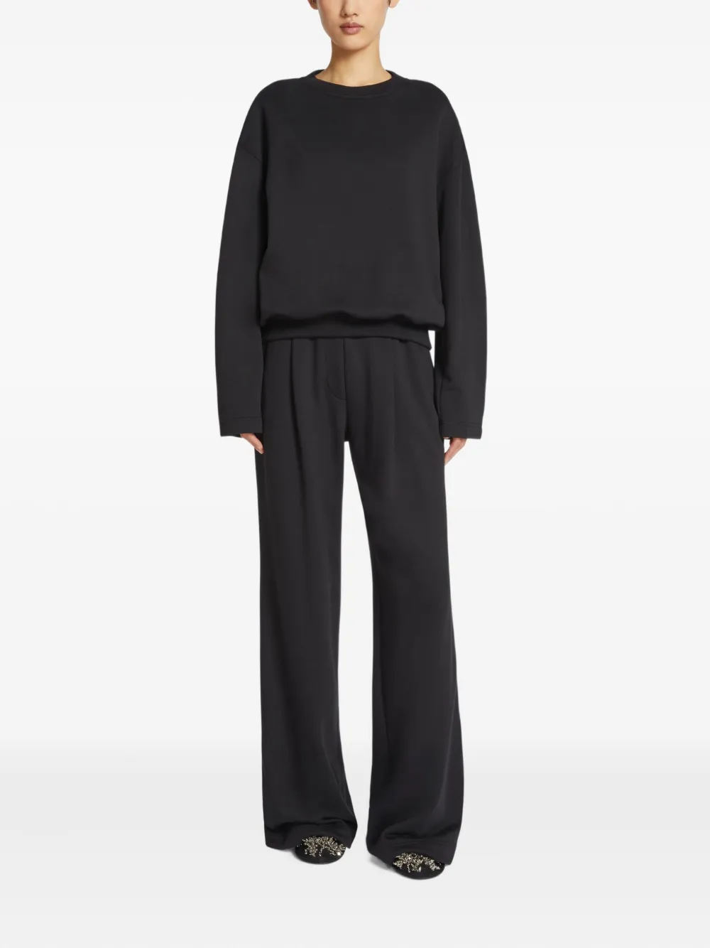 Shop Dries Van Noten Back-detail Sweatshirt In Black