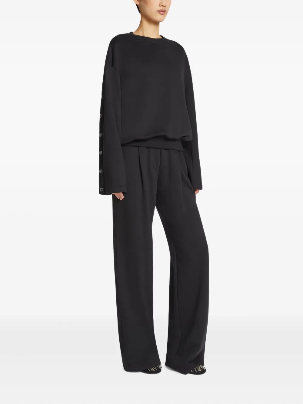 Shop Dries Van Noten Back-detail Sweatshirt In Black