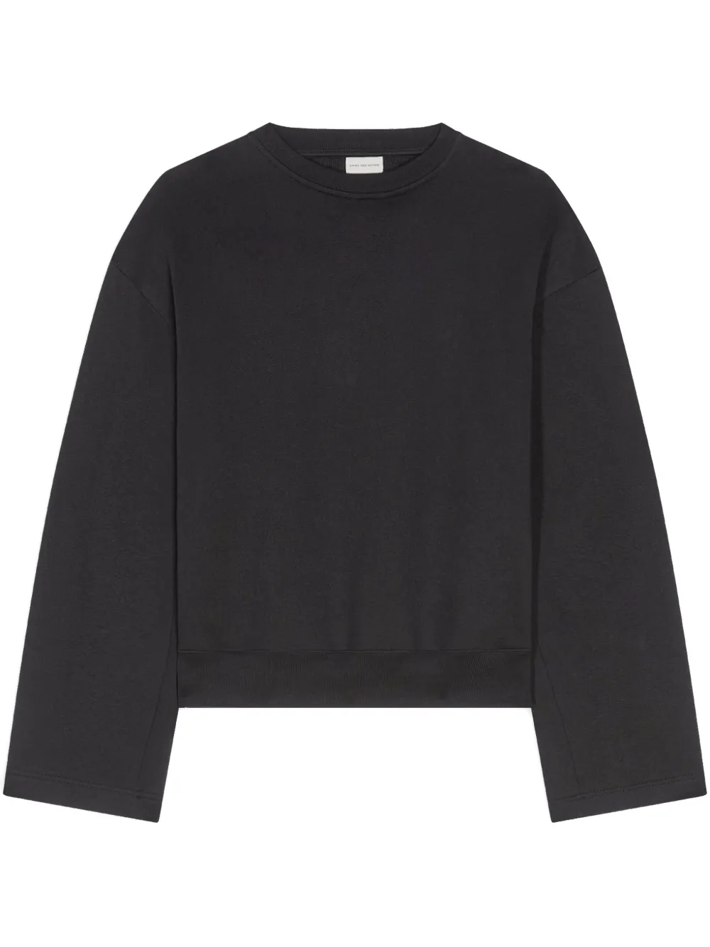 Shop Dries Van Noten Back-detail Sweatshirt In Black