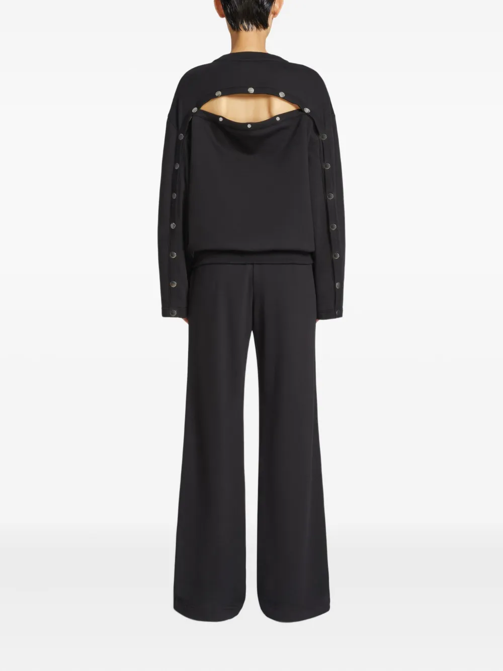 Shop Dries Van Noten Back-detail Sweatshirt In Black