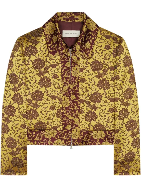 DRIES VAN NOTEN chamarra en jacquard